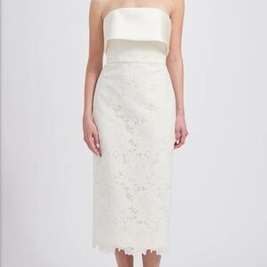 Amsale Guipure Lace Dress